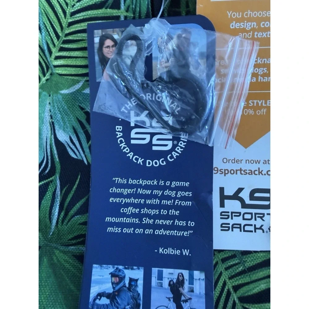 k9 Sport Sack Medium Palm Leaf Rare NWT
